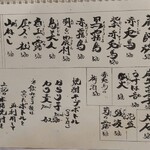 立ち拠り酒場 榮 - メニュー