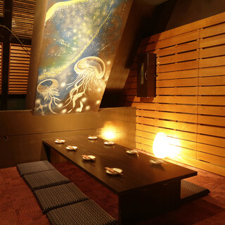 ◆6 motifs: night view private room, tatami room private room, completely private room ◆2 to 60 people