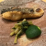 Nihom Bashi Saku Ma - コース焼魚（春はマスですよね）