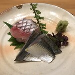 日本ばし さく間 - コース刺身（春の淡路鯛は最高）