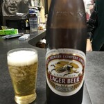 居酒屋さいとう - まずは瓶ビール