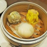 中国菜つじ岡 - 飲茶Dランチの飲茶3種