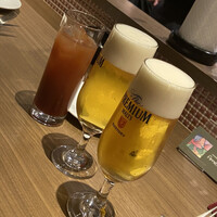 クッチーナ イタリアーナ アメリア - 3人で(≧∇≦)／□☆□＼(≧∇≦ )カンパーイ!!