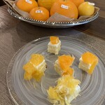アンソレイユ - 5種の柑橘ショートケーキ