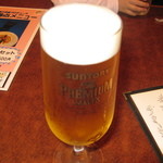 Kanmuri - とりあえず生ビール！￥450
