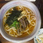 レストラン 椿 - 上州牛もろみ漬うどん￥1000