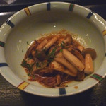 鉄板焼 「金葉亭」 - ホタルイカの生姜炒め