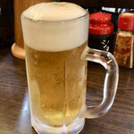 とん平 - 生ビール(中)