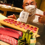 初音鮨 - ここでも中治氏！