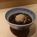 旬蕾 - 原木なめことつくねの茶碗(20-03)