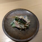 旬蕾 - 季節の野菜(カタクリ)と鶏むねの白和え(20-03)