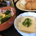 山正 - 冷奴&サラダ＠ランチ