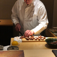 天ぷらあら木 - 子持ち槍イカ