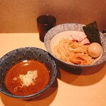 らー麺 アオキジ - 料理写真:つけ麺　並　　味玉トッピング