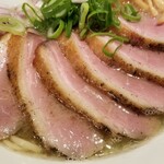 麺屋 六感堂 - 山椒鴨ラーメン（しお）＋合鴨山椒焼増し