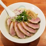 麺屋 六感堂 - 山椒鴨ラーメン（しお）＋合鴨山椒焼増し