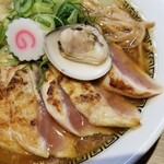 中華そば 六感堂‏ - ホロホロ鳥のワンタン麺 （白）＋ホロホロ鳥ソテー増し