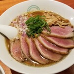 麺屋 六感堂 - 山椒鴨ラーメン（醤油）＋合鴨山椒焼増し