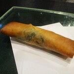 小菜一碟 - 鮑と春菊　春巻。　　　　　2020.03.07