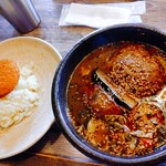 アジアンスープカリー べす - 2020/3  BIGハンバーグカリー4番