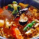 アジアンスープカリー べす - 2020/3  フィッシフライ＆焼チーズカリーダブルのアップ