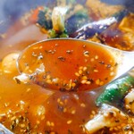 アジアンスープカリー べす - 2020/3  スープのアップ