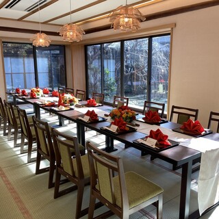 Chairs/tables for 2 or more people, sunken kotatsu, completely private rooms