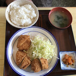 とん喜 - チキンカツ定食¥600