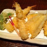 うどん料理 千 - 天ぷら3種盛り