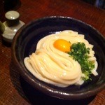 うどん料理 千 - 醤油うどん・卵