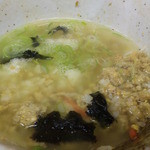 吾妻家 - そぼろ茶漬けに変身