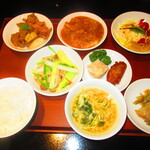 黄鶴 - ランチ小皿定食　２８００円（税込）【２０２０年３月】