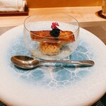 銀座 大石 - このお皿はご家族絡みの。