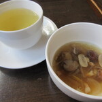 三日月 - マッシュルームとベーコンのスープ