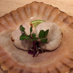 味ひろ - 虎河豚白子焼き