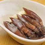 Pickled firefly squid/plum jellyfish