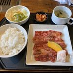 焼肉 笑山門 - 和牛ランチ1,280円（税別）