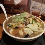 一発ラーメン はしご屋 - ファイト一発ラーメン大盛り