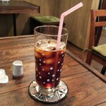 珈琲処 案山子 - アイスコーヒー(520円)