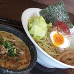 節系とんこつらぁ麺　おもと - 期間限定!!  坦々つけ麺　８００円  ４ / ３０迄