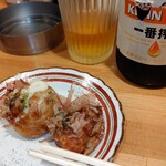ニュータコイチ - たこ焼きソース味、with一番搾り