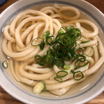 自家製さぬきうどんと肉 甚三 大門店 - かけ(温)¥380