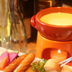 White cheese fondue/one serving