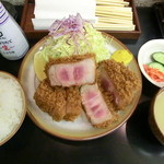 とんかつ檍 - 特上ロースを増しレアしたよ