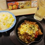 Matsuya - カチャトーラ＋生野菜＋ハイボール