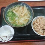 おやまうどん　桂川町 - ごぼう天うどんセット