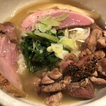 鴨出汁中華蕎麦 麺屋yoshiki - 鴨と三大地鶏の塩そば＋鴨と地鶏丼