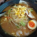 灯台ラーメン - 灯台らーめん麺大盛