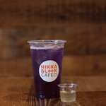 NikkaBlockCafe - 色が変わるドリンク！？バタフライピーティー！酸味が加わると色が変わります、飲みやすく美味しいです！