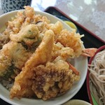 吾妻庵 - 天丼アップ